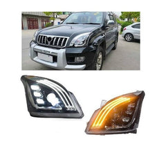 Toyota Land Cruiser Prado FJ120 Projector Headlights - Taiwan For 2002 - 2008