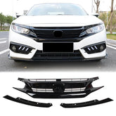 Honda Civic X Grill Carbon Fiber Trims 2016+