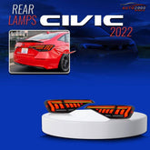 Civic 2023 Audi Style Tail Lights Smoke 2022 2023 2024