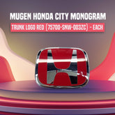 Honda City Red Front and Back Logos - Pair - Model 2008 - 2020