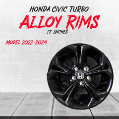 Honda Civic RS Rims 17 Inch RS Style Wheels Genuine 2022+