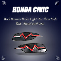 Honda Civic X Back Bumper Light Heartbeat A Style LED 2016-2020
