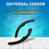 Universal Car Steering Wheel Anti-slip Carbon Fiber Wheel Cover Trims / Carbon Fiber Steering Wheel Sleeves