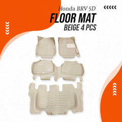 Honda BRV Beige Carpet Floor For 2017 2018 2019 2020 2021