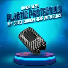 Honda Vezel Black Carbon Fiber Key Fob 2 Button