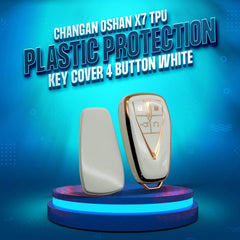 Changan Oshan X7 TPU Key Fob / Key Cover - White For 2022 2023