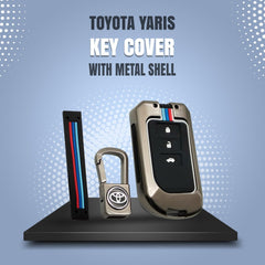 Toyota Yaris 2 Button Metal Key Fob / Key Cover For 2020 2021 2022
