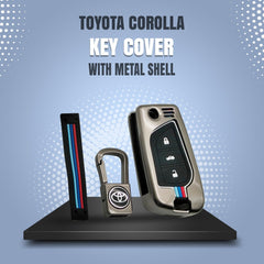 Toyota Corolla Metal Key Fob / Key Cover For 2014 - 2022