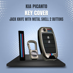KIA Stonic / Picanto Metal Key Fob / Key Cover For 2022 2023 2024 2025
