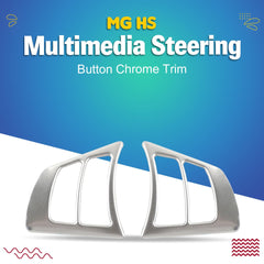 MG HS Multimedia Steering Button Silver Trim For 2020 2021