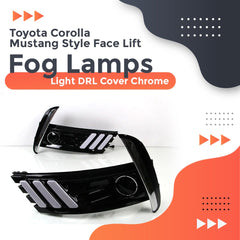 Toyota Corolla Facelift Mustang Style DRL Fog Lamp Cover
