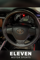 Toyota Yaris Carbon Fiber Leather Steering Cover