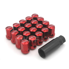 Lug Nuts Red / Blue / Chrome 20 Pieces