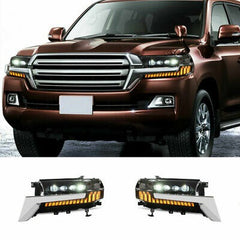 Toyota Land Cruiser FJ200 Bugatti Style Sequential HeadLights