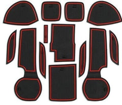Honda City Anti Slip PVC Interior Red Mats For 2021 2022