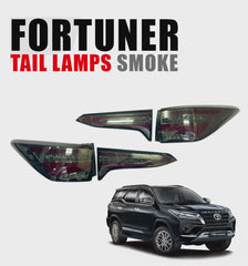 Toyota Fortuner Audi Style Tail Lights - Smoke