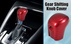 Honda Civic X Red Carbon Fiber Full Gear Knob Cover For 2016 - 2021