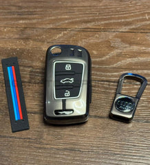 Audi A3 Metal Zinc Alloy Key Fob Cover 2014 - 2020 (Jack Knife)