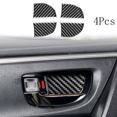 Toyota Corolla Interior Door Handle Carbon Fiber Trims 2014 - 2023