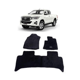 Toyota Revo Rocco GR Rug Style Twist Fiber Floor Mats For 2016 - 2021