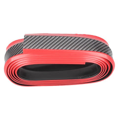 SAMURAI Red and Black 3M 2.5 Meter Universal Car Bumper Lips / Side Skirts / Diffuser