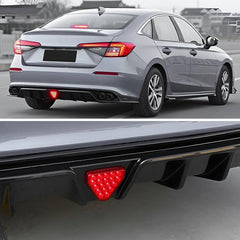 Civic 2022+ JDM Style Gloss Black Rear Bumper Diffuser 11th Gen