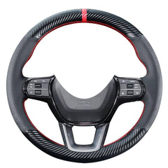 Civic 2022+ Carbon Fiber Steering Cover Leather