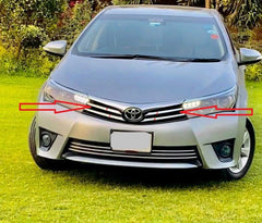 Toyota Corolla Facelift Grill Chrome Trims 2 Pieces 2017 - 2023