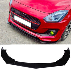 Suzuki Alto Front Bumper Splitter Lip Matt Black Sporty Trim Splitter For 2019 - 2022