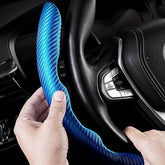 Universal Red Line Carbon Fiber Steering Cover - Best Quality