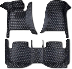 Toyota Aqua 7D Diamond Floor Mats Black With Black Stitch