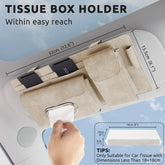 Sun Shades Leather Tissue Box Card Organizer Storage Box