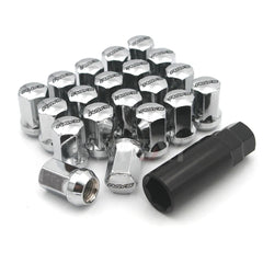 Lug Nuts Red / Blue / Chrome 20 Pieces