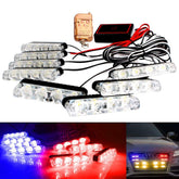 8 Pieces LED Flasher Police Light For Grill