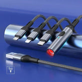 4 in 1 Car Fast Charging Data Cable Multifunctional Cigarette Lighter