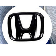 Honda City/ Civic/ HRV Black Silver Steering Logo