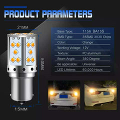 Indicator Orange (Amber) LED Bulbs T20