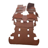 Toyota Land Cruiser Fj200 9D Floor Mats Horizontal Stitch Coffee With Coffee Grass