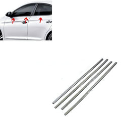 Honda Vezel Chrome Weather Strips - 4pcs - Model 2013-2020