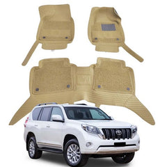 Toyota Prado Fj120 10D Horizontal Floor Matt Beige with Beige Grass For 2002 - 2008
