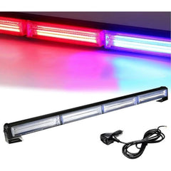 6 Bar LED Long Dashboard Light - White & Police (Blue & Red)