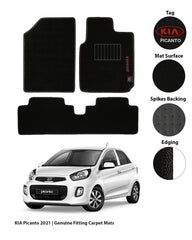 Kia Picanto Carpet Floor Mats Black