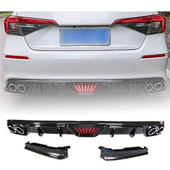 Honda Civic LED Diffuser With Chrome Trim - Matt Carbon Fiber