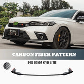 Honda Civic Mugen Carbon Fiber Front Lip Splitter For 11th Gen 2022 2023 2024