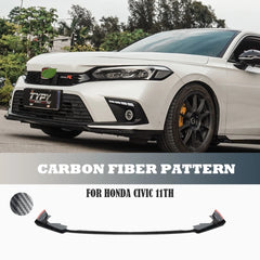 Honda Civic Mugen Carbon Fiber Front Lip Splitter For 11th Gen 2022 2023 2024