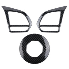 MG ZS Carbon Fiber Steering Trims - 3 Pcs For 2020 2021