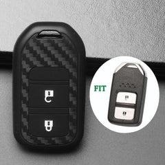 Honda Fit Black Carbon Fiber Key Fob 2 Button