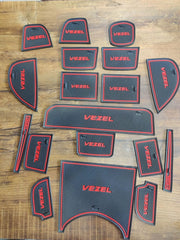Honda Vezel PVC Interior Mats Red - Model 2013-2020