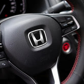 Honda City/ Civic/ HRV Black Silver Steering Logo