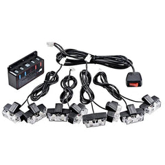 8 Pieces White Flasher LED Lights For Grill and Bumper (Universal)